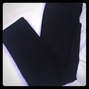 Black straight leg Gap slacks